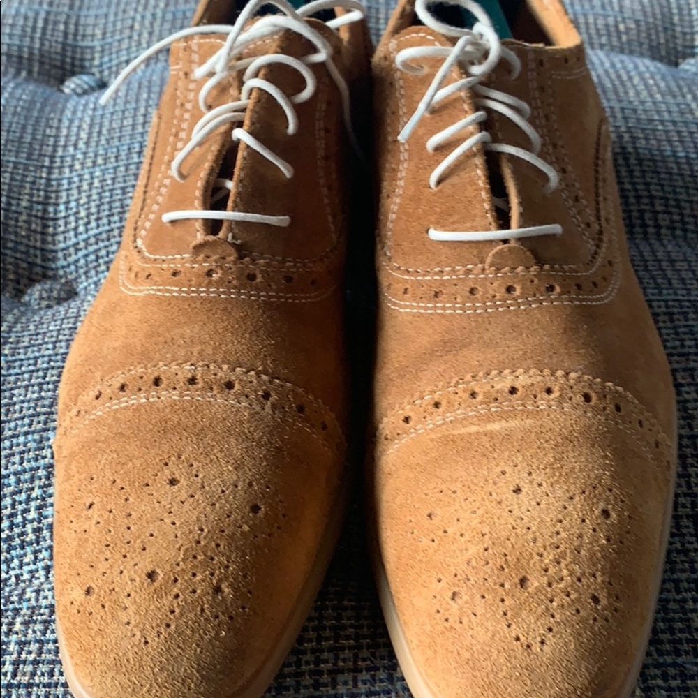 Suede oxfords
